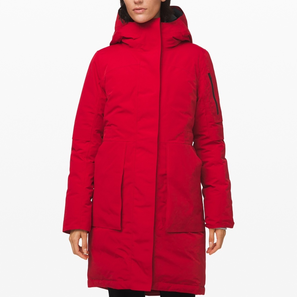 NWOT Lululemon Winter Warrior Parka Dark Red